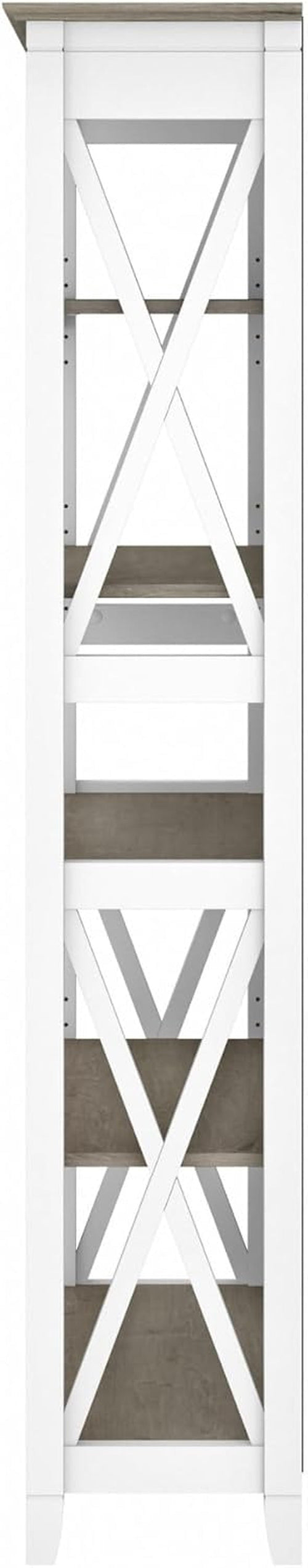 Bush Furniture BSH24470221 Key West 5-Shelf 66-Inch H Bookcase,
