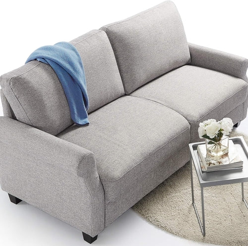 Gray Sofa Easy Assembly Modern Living Room Furniture